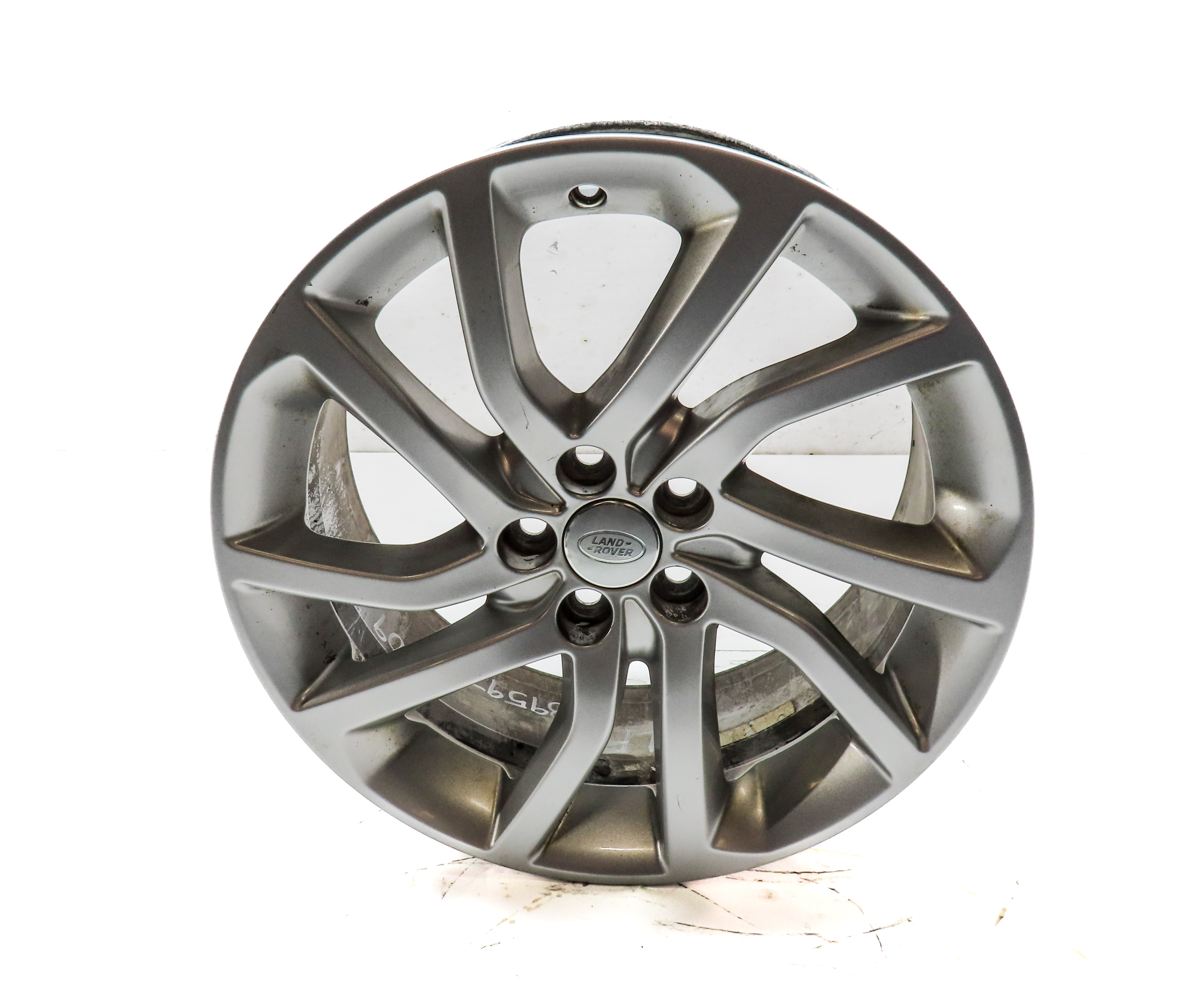 16-19 LAND ROVER DISCOVERY SPORT L550 18x8 ANGLED V 5 SPOKE WHEEL RIM ALUMINUM — exact item pictured